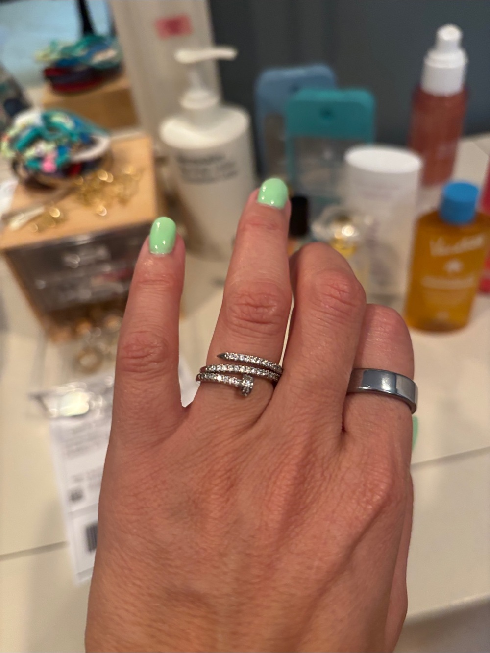 Wrap around Stackable Ring - Picture 4 of 5
